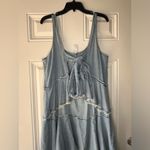Pilcro  Anthropologie Sleeveless Tiered Ruffled Denim Midi Dress size small Photo 5
