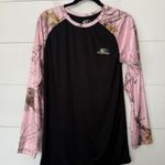 Mossy Oak  Women’s XL Black Camo Shirt Top Longsleeve Photo 0