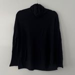 Free People Movement Women's Black Turtleneck Oversized High Low Top Size M Photo 1
