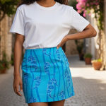 Lilly Pulitzer Vintage  skort blue seahorse 6 Photo 0