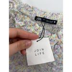 ZARA  Pastel Blue Floral Print Ruffled Sleeveless Mini Dress Size Large NWT Photo 34