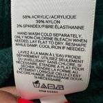 EXPRESS  Mock Neck Ribbed Knit Sweater Green Long Sleeve Pullover XS Oversize Photo 3