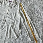 Love by Design  Women’s Button up Tunic sheer top in white size Medium Photo 7