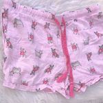 Jaclyn Smith  Pink striped dog print Women's pajama shorts size large Photo 2