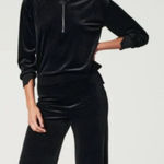 Vintage Russ jumpsuit lounge 2 piece set Black Size 8 Photo 0