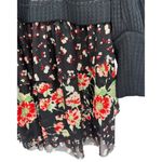 Free People Opposites Attract Boho Floral Mini Dress in Black Thermal Size Small Photo 8