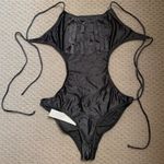 Thayer Fringe One Piece Swimsuit XS/S Gray Photo 4