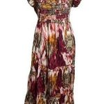 Anthropologie Love The Label Elsa Tiered Frill Maxi Dress in Savannah Women’s Size Medium Photo 0