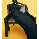 ZARA  NWT indigo blue midi metal buckle ruched dress Photo 6