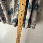 Faded Glory  Y2k Floral Smocked Top Gray‎ Blue Organic Cotton Size M Photo 6