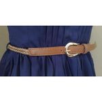 YA Los Angeles Navy Blue Strapless Pleated Front Belted Dress by from ModCloth Photo 4