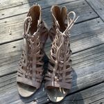 Nine West Beige Lace-Up Wedges Photo 9