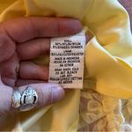 Madison Leigh  sift yellow floral lace cap sleeve midi dress size 6 Photo 5
