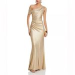 Chiara Boni La Petite Robe Koppany Splendid Gown Gold Women’s Sz 8 Photo 8