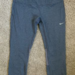 Nike Dri-FIT running women’s size XL gray 3/4 compression leggings Photo 0