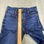 New American Eagle Curvy Super High Rise Flare Jeans Womens 14 Stretch Hippie Blue Size 14P Photo 13