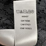 Ann Taylor LOFT Gray Lace Mosaic Floral Sheer Long Sleeve Mock Neck Blouse Top Size M Photo 10