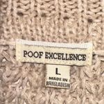 Poof! Poof Excellence Cream Knit Balloon Sleeve Cropped Sweater Photo 3