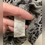 Derek Heart Gray Leopard Animal Print Funnel Neck Long Sleeve Hoodie Photo 2