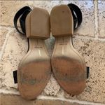 Dolce Vita Black Leather Rae Sandal 8.5 Low Heel Block Wood Photo 7