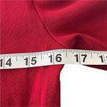 Ralph Lauren Lauren Size Small Red Suede Trim Holiday V Neck Tunic Top Photo 5