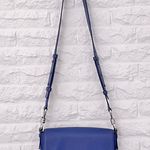 All Saints Blue ‘Captain’ Leather Flap Crossbody Bag Photo 2