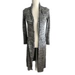 White House | Black Market WHBM Heathered Gray Long Length Cardigan Size XXS Photo 2