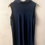 Topshop  Maternity Dark Navy Blue Button-Down Shirt Dress Size 8 EUC Photo 6