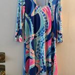 Lilly Pulitzer $168 ARIANA Asymmetric SWING DRESS Multi Ocean Jewels Medium Photo 2