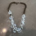 Silpada Crystal Bead Brass Chain Statement Necklace with Pyrite Photo 2