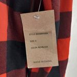 Eden & Olivia  S Sherpa Fleece Collar Buffalo Plaid Button Down Top Photo 5