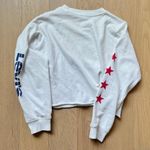 Levi's White Graphic Vintage Raw Cut Crewneck Longsleeve Sweatshirt Top Photo 5