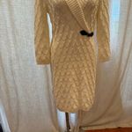 Calvin Klein  Sweater Dress sz L Women's Cable Knit Dress Long Sleeve Thick Knit Photo 2