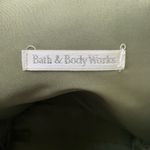Bath & Body Works Bath & Body Work Sage Green Quilted Faux Suede Tote Bag Purse Photo 4
