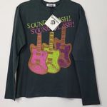 Daydreamer NWT  Soundclash Graphic Long Sleeve Tee XS Black Rock Band Photo 0