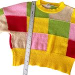 ZARA  checkered multi color sweater size S Photo 6