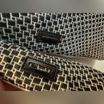 Kay Unger ladies Navy Blazer Geometric design white piping Inner liner s… Blue Size 12 Photo 5