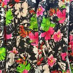 Harvé Benard Harve Benard Tropical Floral Print Blazer Bold Vintage Jacket Padded‎ Lined 90s Photo 2