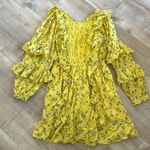 Happy X Nature By Kate Hudson Dress Ditsy Meadow Mini Floral Ruffle Yellow Sz M Size M Photo 4