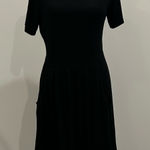 Short Sleeve Black Dress Size M Photo 0