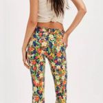 Mother The Insider Flood Floral Print Straight Jeans Cosmic Blooms Womens Sze 28 Photo 1