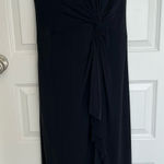 Size 6 2010s Beaded Sequined Floor Length Black Sleeveless Prom Dress Photo 0