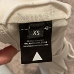 Balance Athletica  Strappy zipper cream white bra xs Photo 3