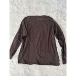Gildan Womens  Pumpkin Spice‎ Latte Brown Graphic Long Sleeve T-Shirt 2XL Photo 2