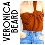 Veronica Beard  Belinda one-shoulder jacquard top- size 10 Photo 1