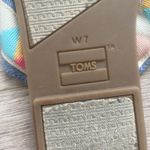 Toms  Multicolor Criss‎ Cross Slip On Leaher Sandal Size 7 Photo 4