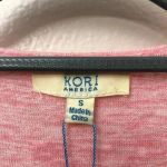 Kori Peach‎ Rayon top with lace overlay Sz S Photo 4