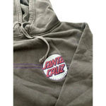 Santa Cruz  Skateboards Brown Long Sleeve Drawstring Activewear Hoodies small Photo 2