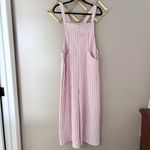 Halara  Pink and White Striped Wide Leg Jumpsuit Photo 3