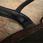 Skechers Black Strappy Platform Sandals Women’s Size 8 Memory Foam Wedge Heel Photo 8